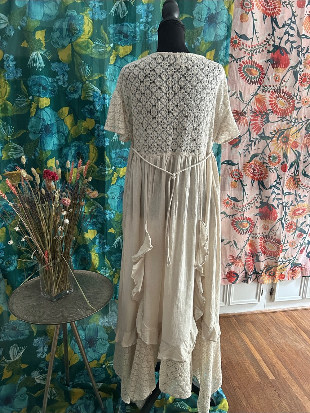 Free People Cream Lace Maxi Dress - Picture 12 of 14